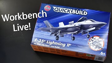 Airfix F-35 Lightning II Quickbuild Model Kit - Workbench Live! Build & Review