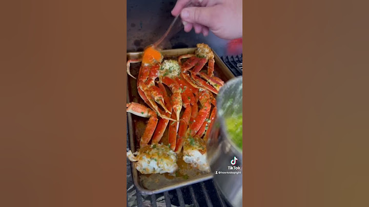 Snow Crab Legs on the Traeger