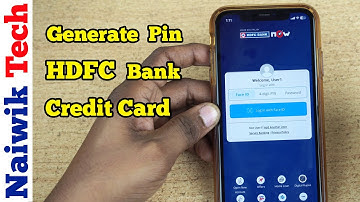 Hoe u de pincode voor uw HDFC Bank-creditcard instelt via de mobiele app
