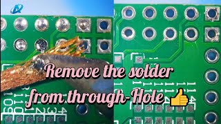 Andonstar-- How to remove solder from a circuit board with desoldering wick and flux｜Desoldering