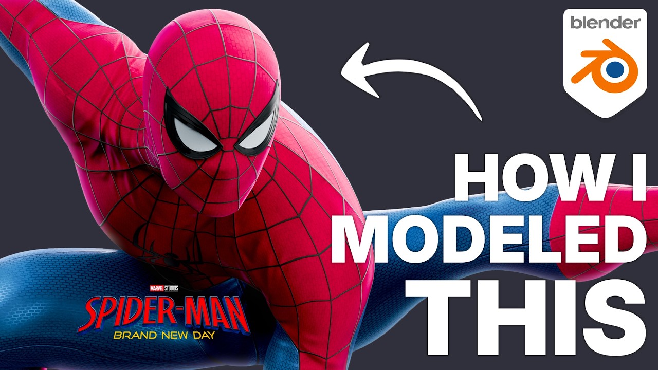 Making Spider-Man in Less than 7 Minutes - Character Modeling Breakdown ...