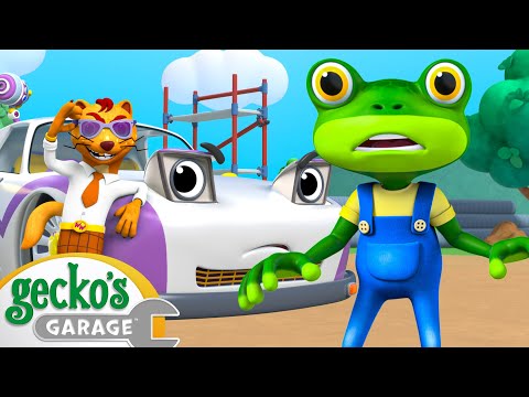 Weasel's New Sportscar | Gecko's Animal Pals | Animal & Vehicle Cartoons | Cartoons for Kids