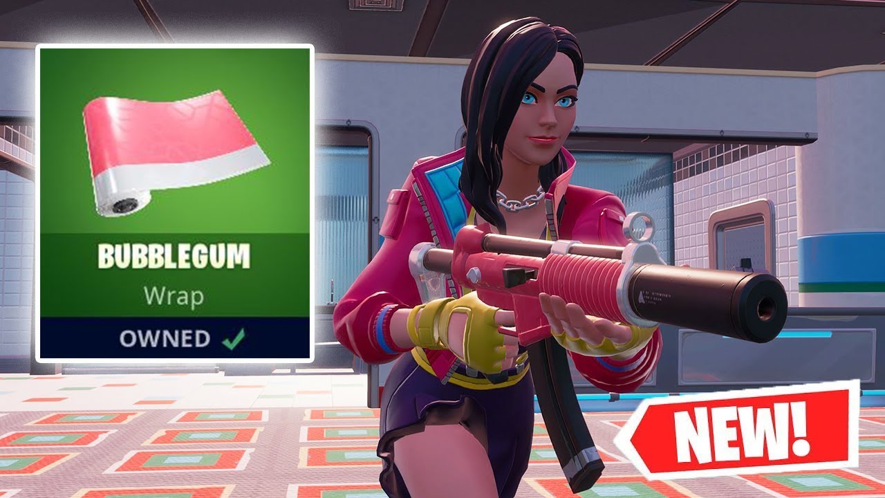 NEW BUBBLEGUM WRAP Gameplay in Fortnite! YouTube