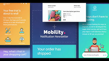 Mobility - Notification Drag & Drop Email Template + Builder Access | Themeforest Website Templates