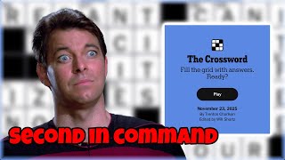 Second In Command  | NYT Crossword Puzzle | November 23, 2025 | Sunday
