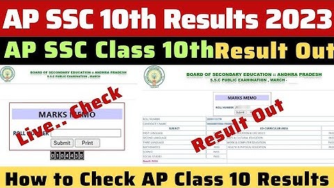 How to Check AP SSC Class 10th Results 2023 ? AP SSC Results 2023 Date | AP SSC Results 2023 Link