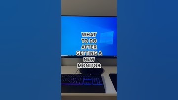 New Monitor Setup Tips #shorts #pc #monitor #display #settings #freesync #gsync #hdmi #displayport