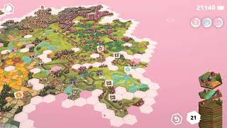 Dorfromantik Classic Mode round 6 part 3 - Sakura Biome  - Gameplay