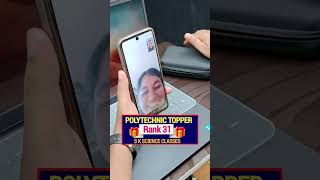 Priya Sinha Polytechnic 2025 Topper Rank 31 S K Science Classes #Sandeepsir @skscienceclasses