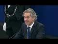 Slovenian Prime Minister Robert Golob addresses Parliament