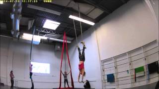 Static Trapeze - Russian Rollup To Ankle Drop 010216
