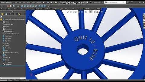 SOLIDWORKS SWEEP: CIRCULAR PROFILE