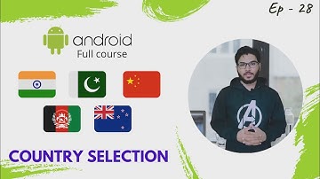 Country Code Picker | Android Development tutorial in Hindi #28