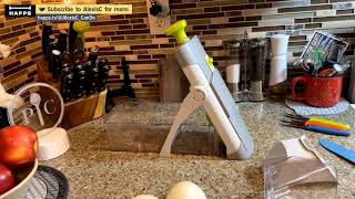 Rapid-Prep Mandolin at Work in the Kitchen slicing Onions Purchase Here https://linktr.ee/1cando