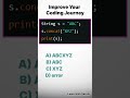 #15 Java Coding MCQ | String concatenate
