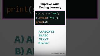 #15 Java Coding MCQ | String concatenate