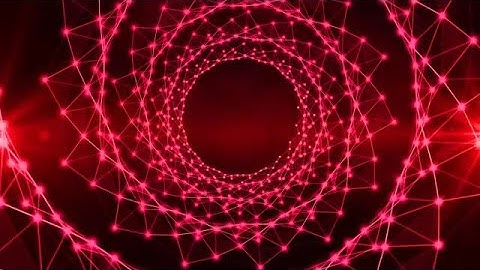 Red Plexus Spiral Stock Motion Graphics