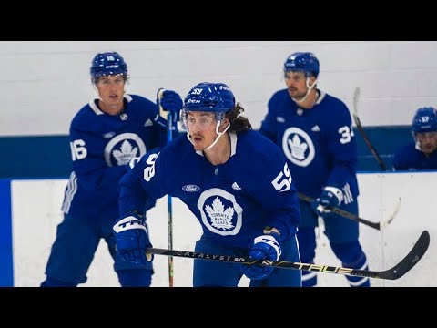 LEAFS RETURN: First day of training camp - YouTube