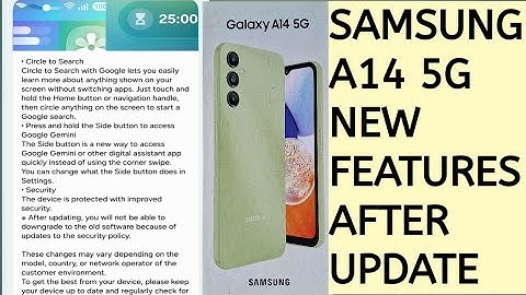 Samsung A14 5G new features added 👍🔥