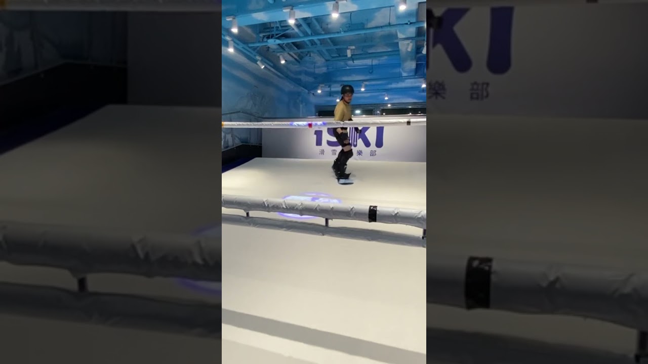 Snowboard on Treadmill SkiMachine!! 