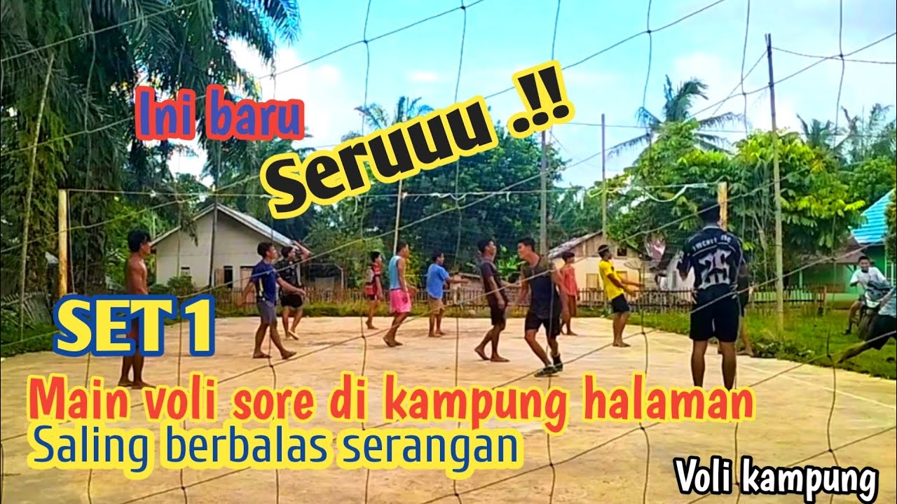 MAIN VOLI PALING SERU || PERTANDINGAN VOLI KAMPUNG TERHEBOH 