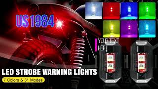 LAMPU LED KEDIP STROBO PESAWAT RGB LED AIRCRAFT PLANE 7 WARNA USB MOBIL MOTOR BANYAK MODE