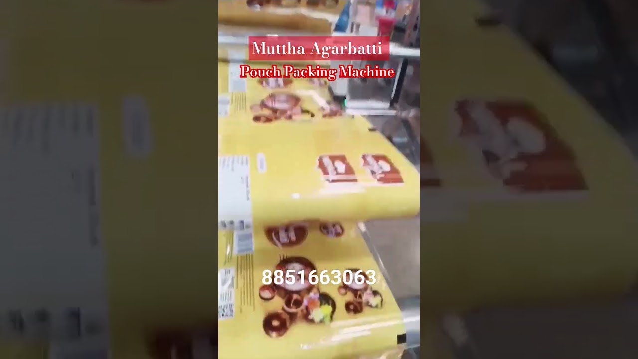 Muttha Agarbatti Pouch Packing Machine, Incense Sticks Agarbatti Packing Machine Horizontal Type