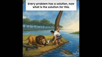 solution of famous man snake lion crocodile riddle animated video #puzzle #solution