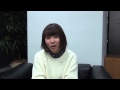 【MUSICSHELF】山崎あおい 動画メッセージ (2013.12)