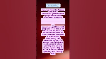 "Get & Update HTML Content with getElementById and innerHTML in JavaScript!"