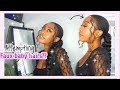 Faux Edges/ Baby Hair !?! + slicked hair & Braid //Attempting a Trendy Kay style on 4c hair