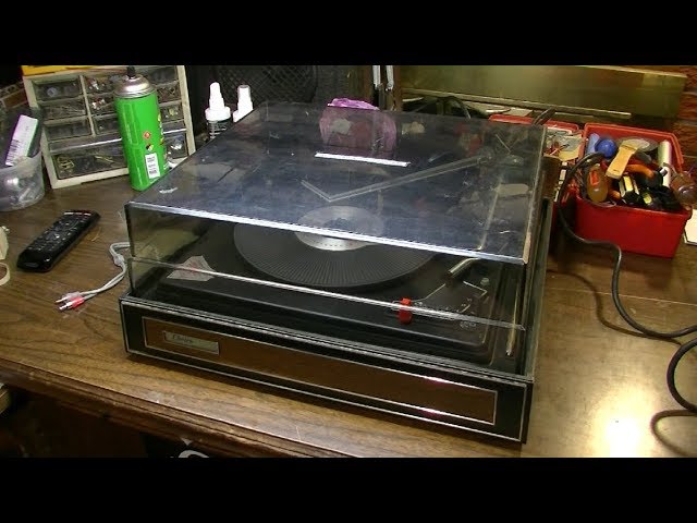 American DJ Audio TTB-2010 turntable record player - YouTube