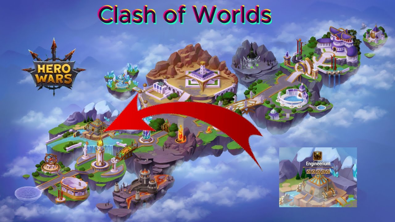 450  Hero wars   🔥   Clash of Worlds  Engineerium