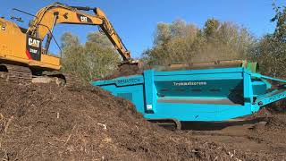 Compost Zeven Met Trommelzeef