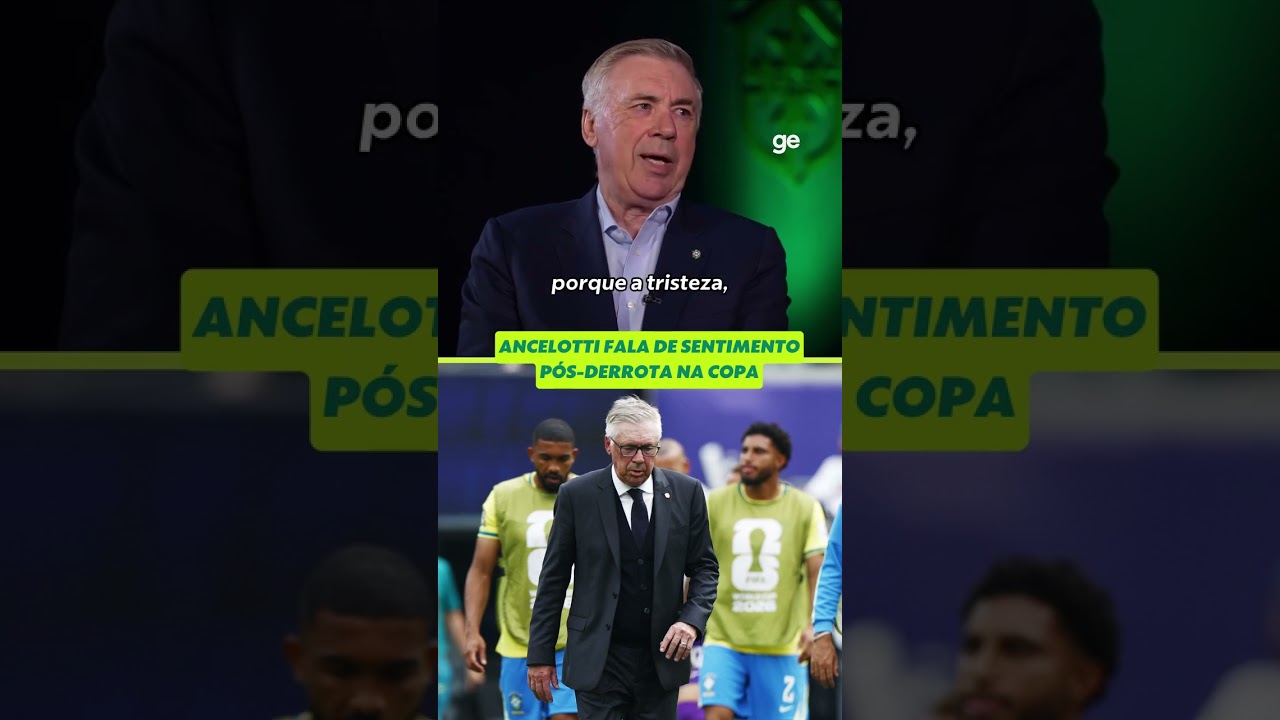 CARLO ANCELOTTI FALA SOBRE SENTIMENTO PÓS-ELIMINAÇÃO PARA A NORUEGA | #shorts | ge.globo