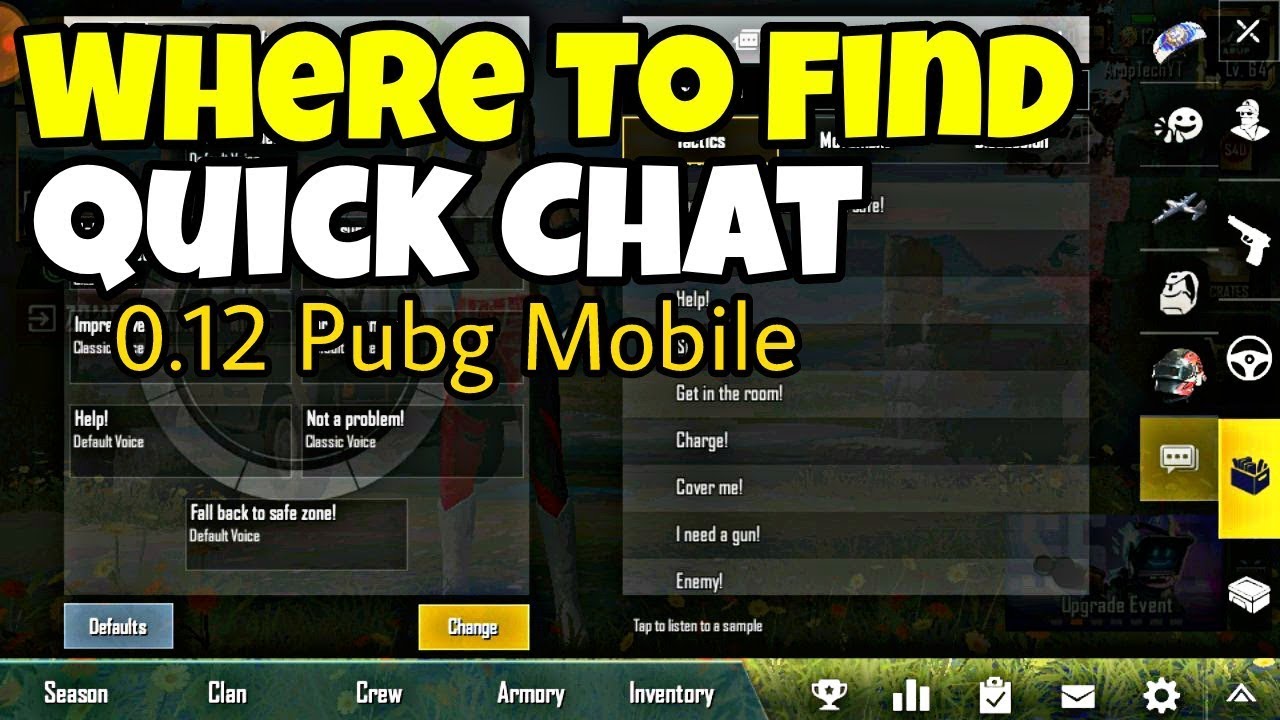 Pubg Quick Chat List 2019 | Hack Pubg Mobile 8.1 Iso Pubg Quick Chat List 2019 | Hack Pubg Mobile 8.1 Iso -