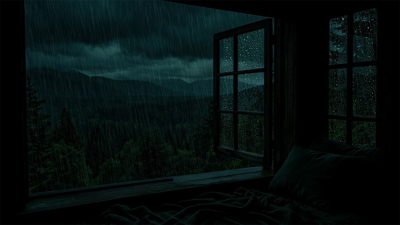 Assista a Soft Rain in Outdoor the Open Window Bedroom | Cozy Night Ambience for Sleep no YouTube Assista a Soft Rain in Outdoor the Open Window Bedroom | Cozy Night Ambience for Sleep no YouTube