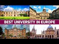 2021 best university in europe  top 15 european university rankings 2021