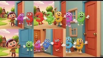 Nine Noisy Numbers Knock at the Door | Best Kids Nursery Rhymes and Songs