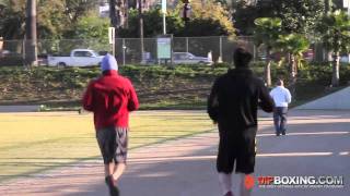 Julio Cesar Chavez Jr. Does Track Training! 4/27/11