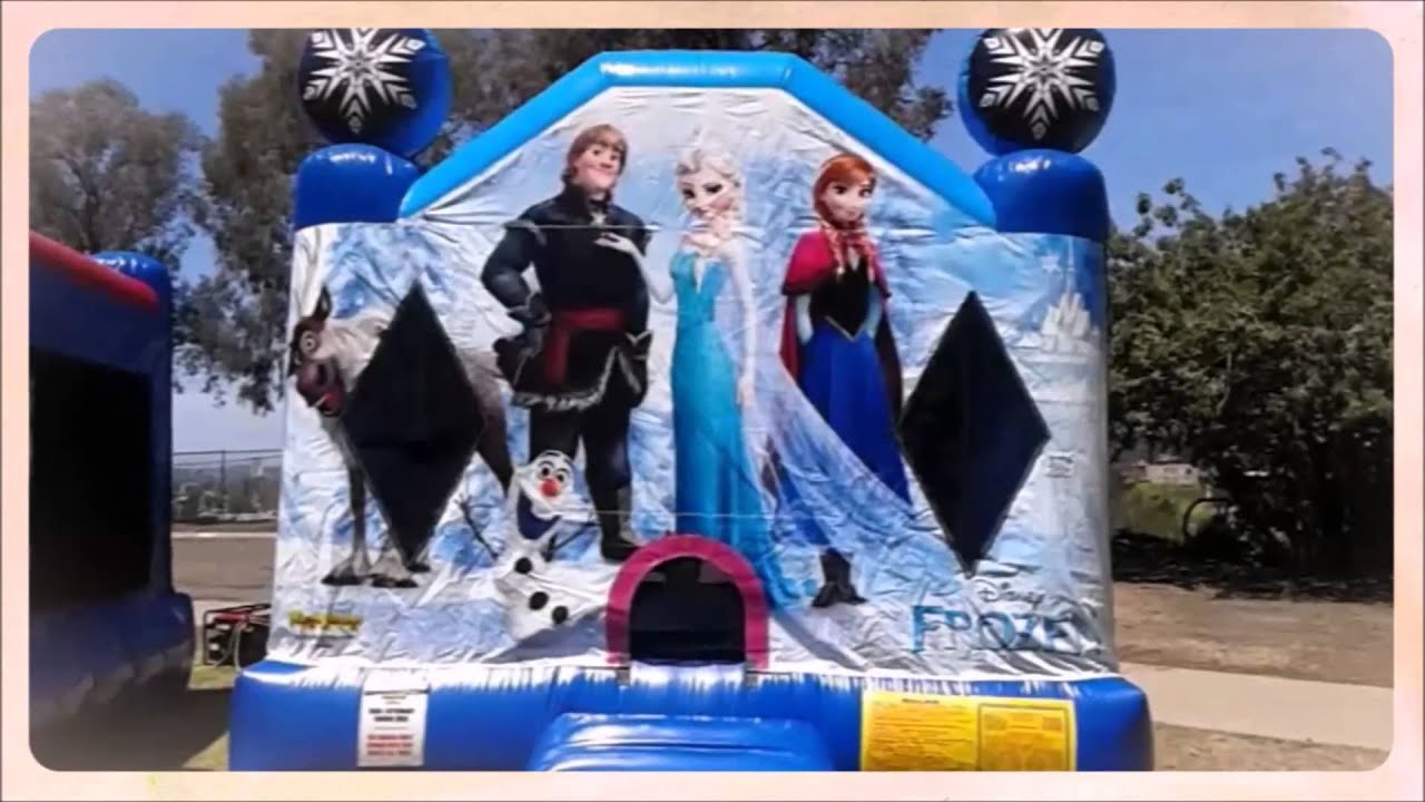 Frozen Bounce House by San Diego Bouncers YouTube