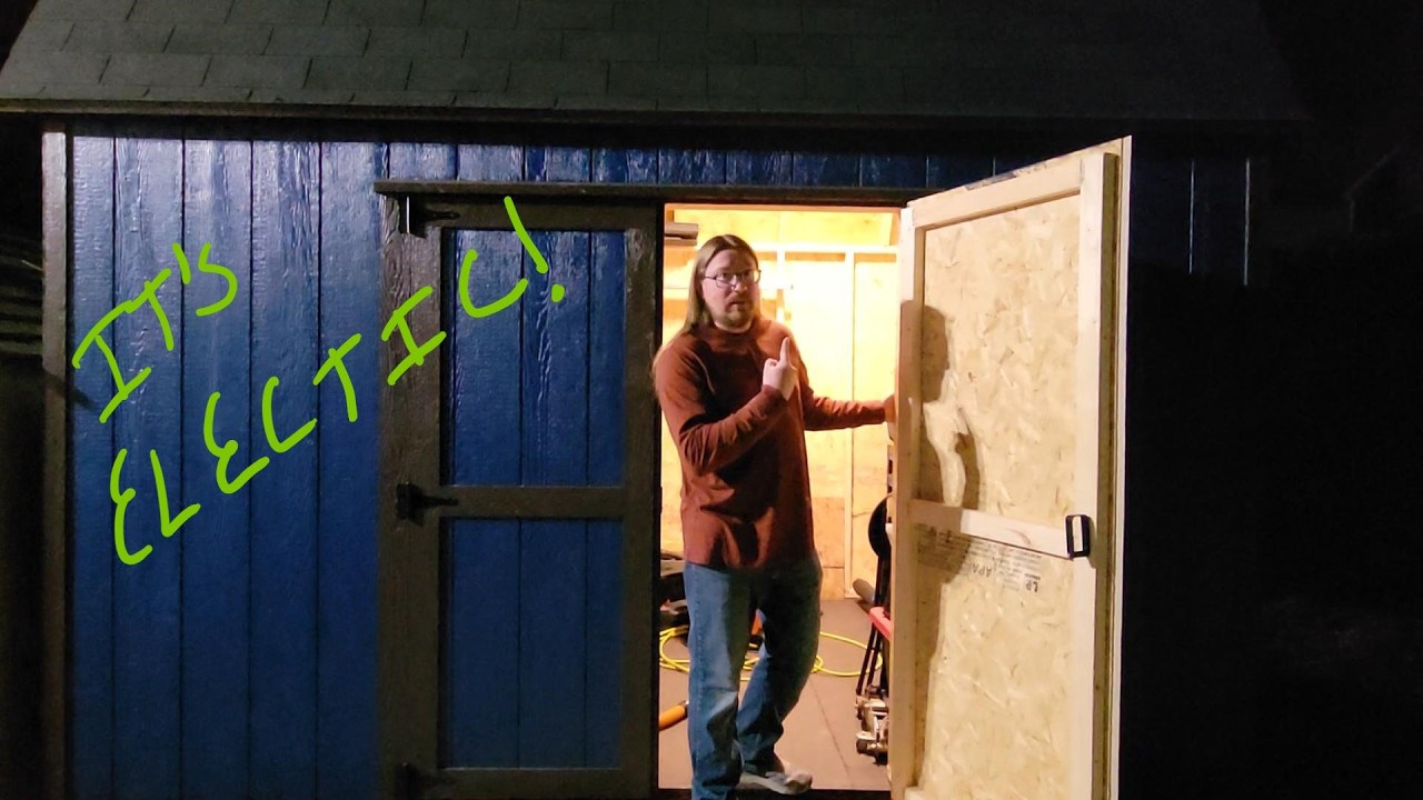 Shed Update | Final Ultimate DIY Project | Electric!