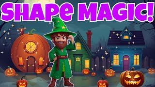 Learn 2D Shapes 🎃 Halloween Shape Hunt | Fun Math for Kids