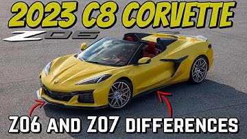 ALL of the 2023 C8 Corvette Z06 and Z07 differences! Aero, Tires, Suspension, and MORE!