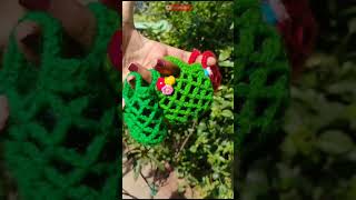 Handmade Crochet Mini Bag for Earbuds 🌸 | Cute & Stylish Craft 🧶💖 #bag #diy #crochet #shorts