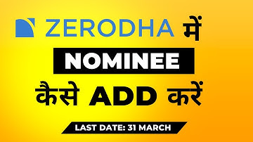 How to add Nominee in Zerodha Online (in just 3 min) | Step by Step live KITE DEMO (2023)