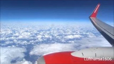 airberlin Boeing 737-800 flight from Leipzig-Halle(LEJ) to Las Palmas(LPA) airport HD/3D