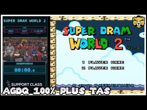 AGDQ 2018 Super Dram World 2 100% and TASBot Bonus. For The People!