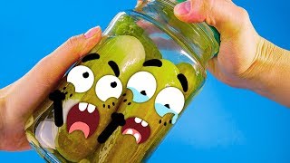 Brave Fruits Love To Watch Scary Movies - Doodland