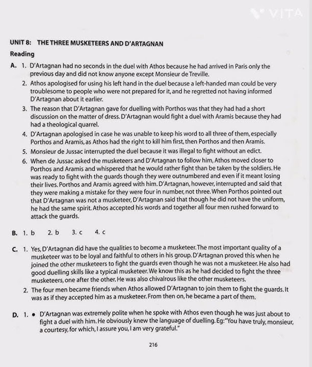 Chapter 6 The Three Musketeers and D'Artagnan Ans Class 8 [English Raintree Literature Book Reader]